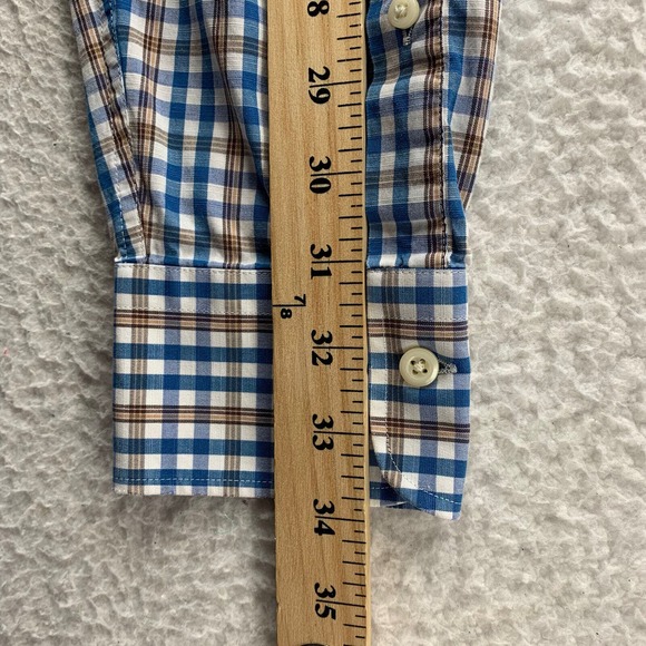 Peter Millar Button Up Shirt Mens Large L Check Plaid Golf Preppy School Comfort - Picture 10 of 13